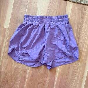 Lululemon Athletica Track That Lavender Athletic Shorts